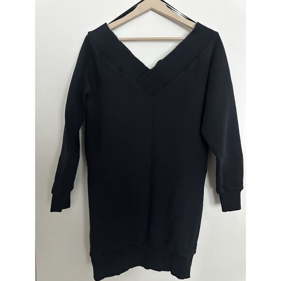 Burberry Woman Jersey Sweatshirt Dress In Navy Size Small - Picture 5 of 7